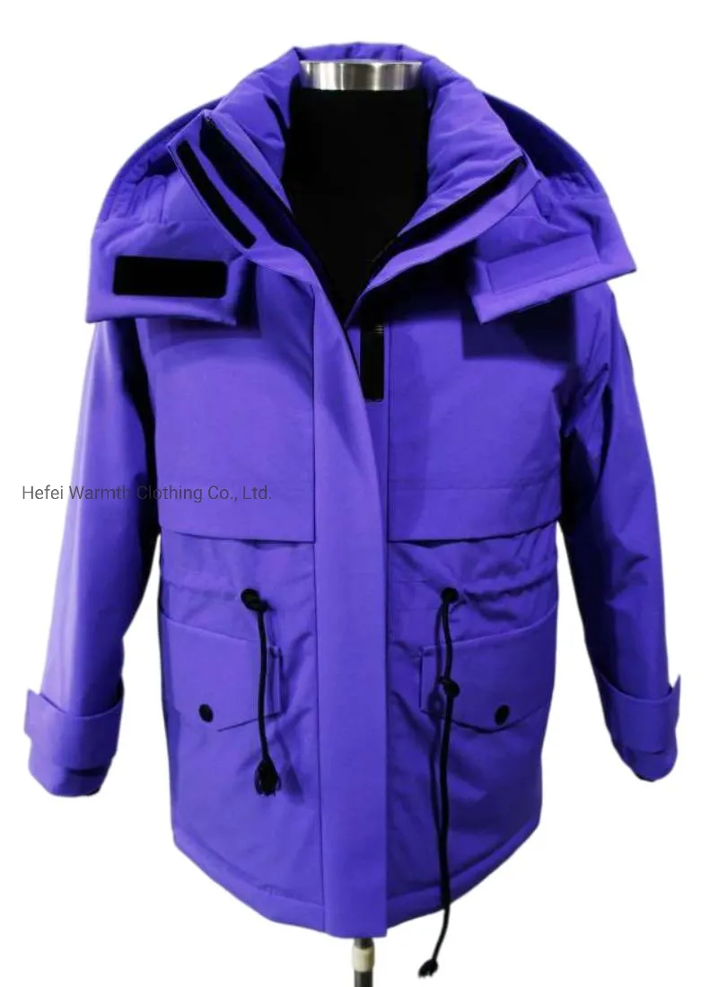 Removeable Ladies Jacket Winter Puffer Cotton Padding Down Jacket Down