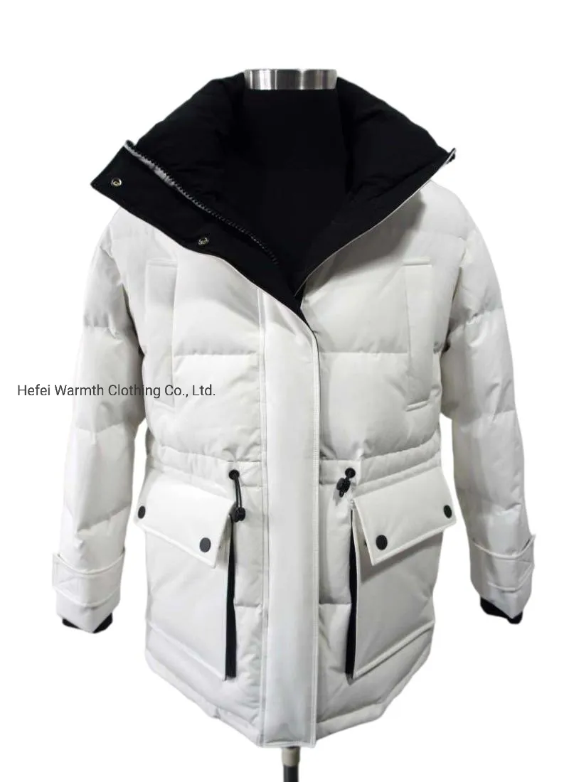 Removeable Ladies Jacket Winter Puffer Cotton Padding Down Jacket Down