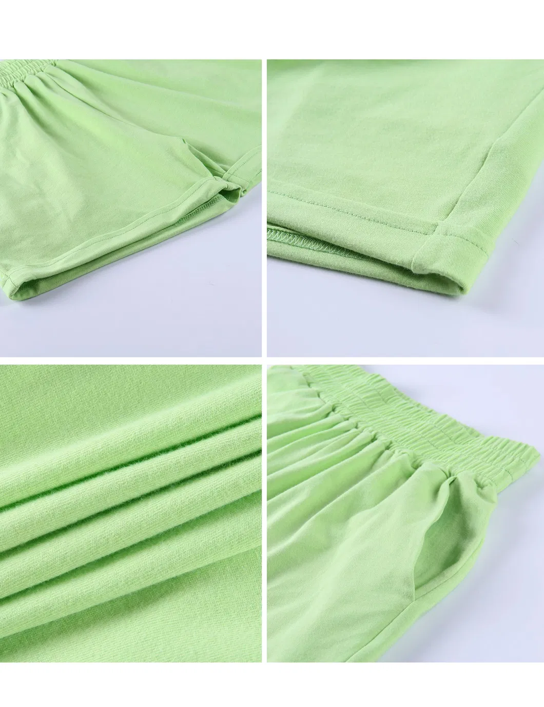 Shangyan Womens 2-Piece Crewneck Tops Cuffed Shorts Outfits Bodycon Sets Suit