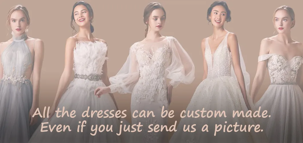 Shipping Immediately V-Neck Wedding Dress with Beading Decoration for Wedding