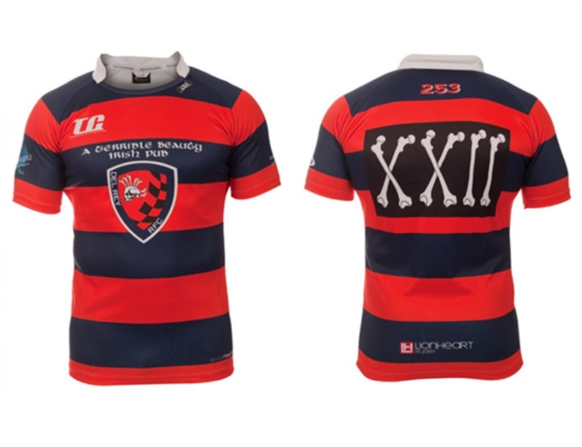 Shorts Sleeve Free Design Germany Lions Team Set Rugby Jersey