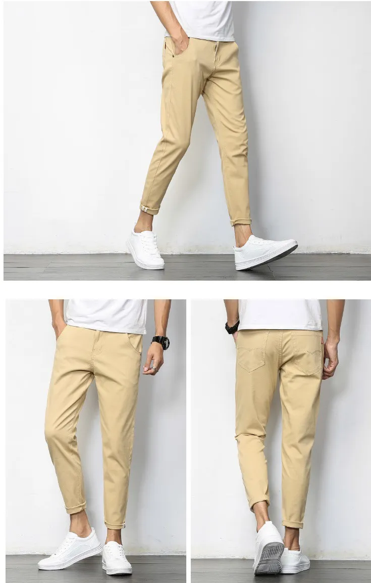 Slim Fit Cotton Twill Men′s Stretch Chinos Hot Selling