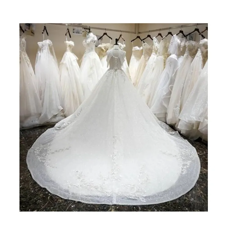 Sparkling Star Yarn High Quality Custom Wedding Dress