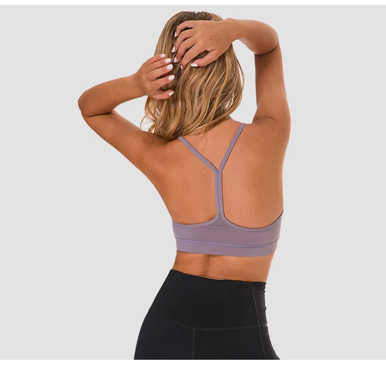 Sports Bra for Women Crop Tops Strappy Crossback Workout Clothes