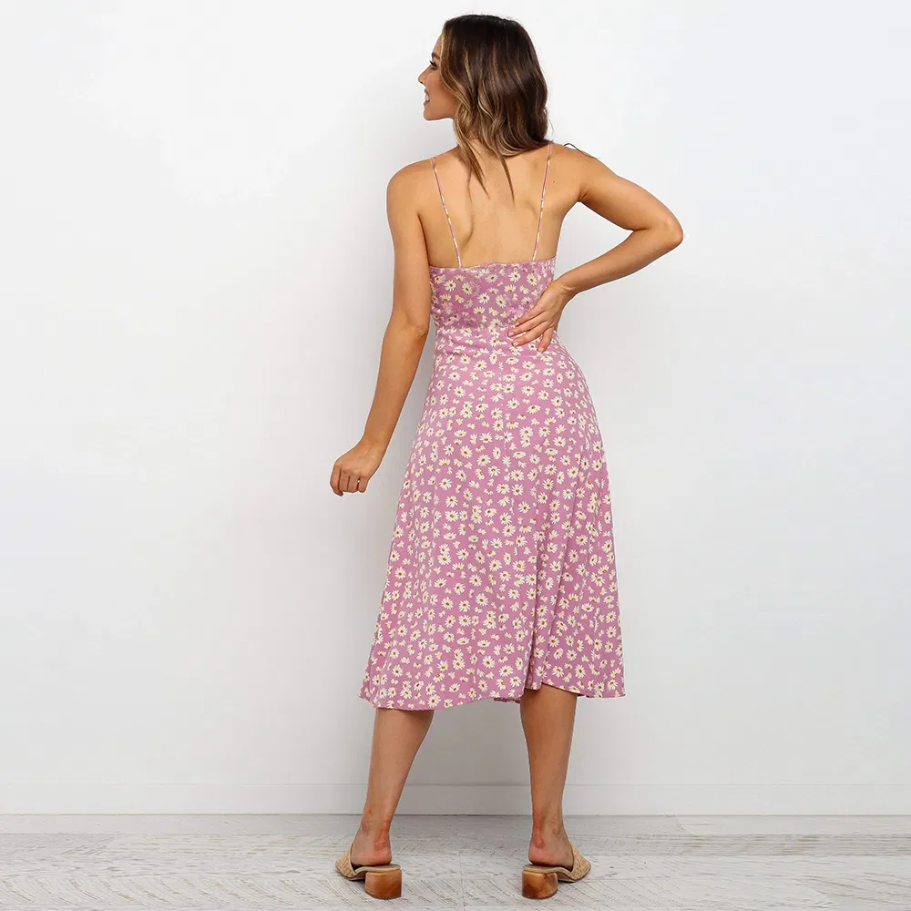 Summer Dress Sexy Strapless Printed Casual Dress Women Clothes