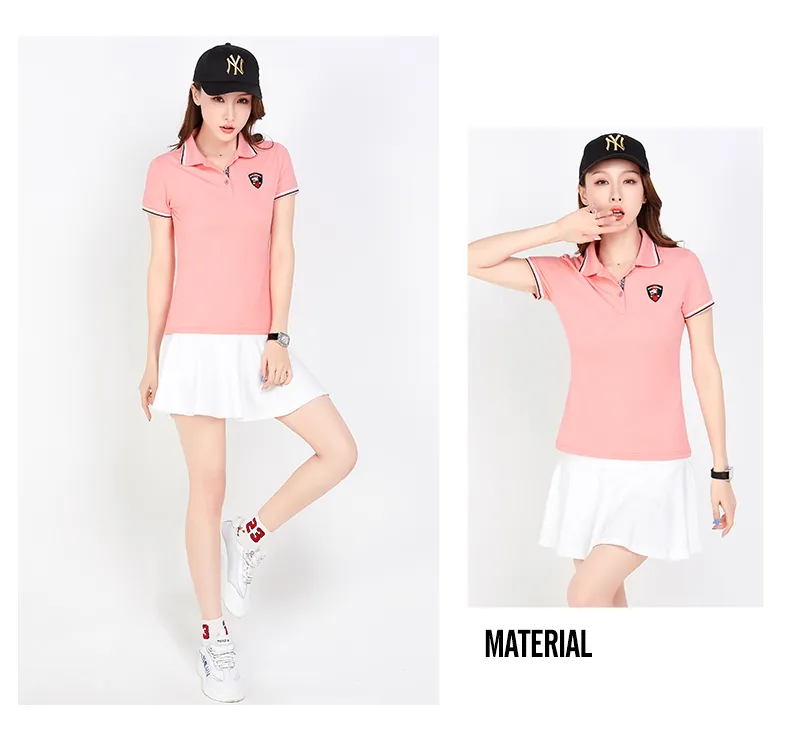 Summer Slim Badminton Jersey Women′s Short-Sleeved Tennis Jersey
