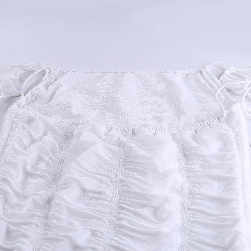 The New Sexy Suspender Dress Pleated Bodycon Skirt