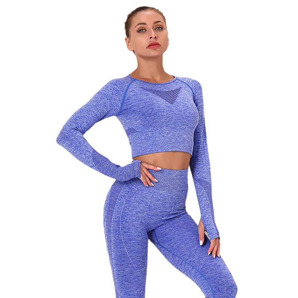 Trend Custom Black Lumbar Long Sleeve Seamless Yoga Top