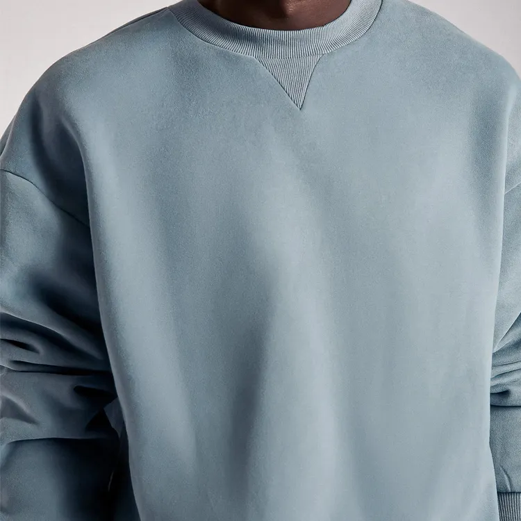 Unisex Sweat Suits Sets Long Sleeve Crewneck Sweatshirt Short Pants Couple Tracksuit