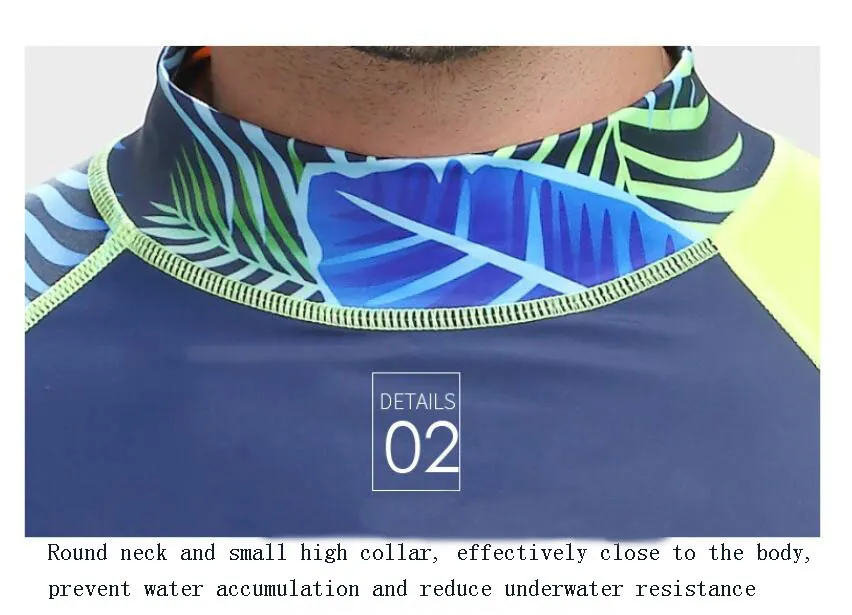 Upf 50 Long Sleeve Surfing Rushs Guard Men Anti UV Rashguards Seaside Shirt