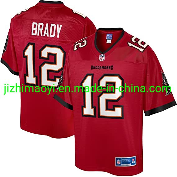 Wholesale Amazon Ebay Dhgate Aliexpress Best Seller N-FL Jerseys Football Shirt Men′s Tom Brady Red 