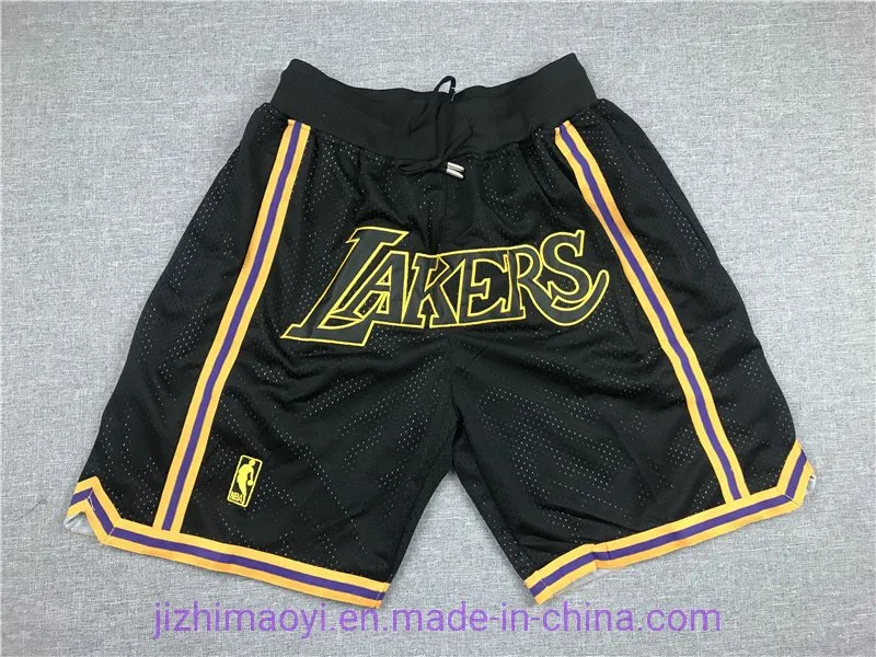 Wholesale Cheap Justdon Los Angeles Lakers Golden State Warriors Michigan University Orlando Magic Spurs 76ers Supersonics Jazz Sports Wear Basketball Shorts