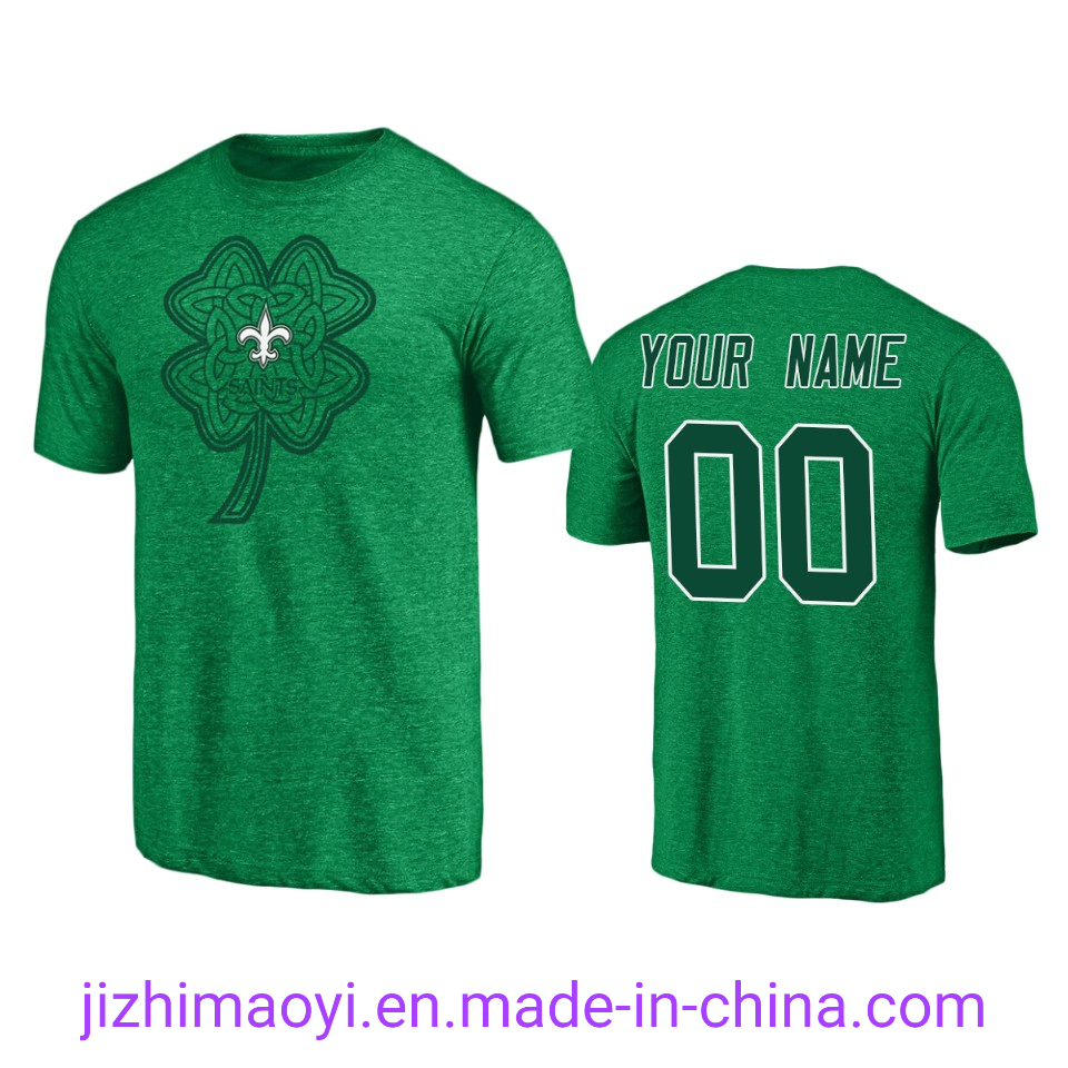 Wholesale Custom Saints Michael Thomas Drew Brees Cameron Jordan Alvin Kamara Marshon Lattimore Ryan Ramczyk Demario Davis Football Sublimation T-Shirts