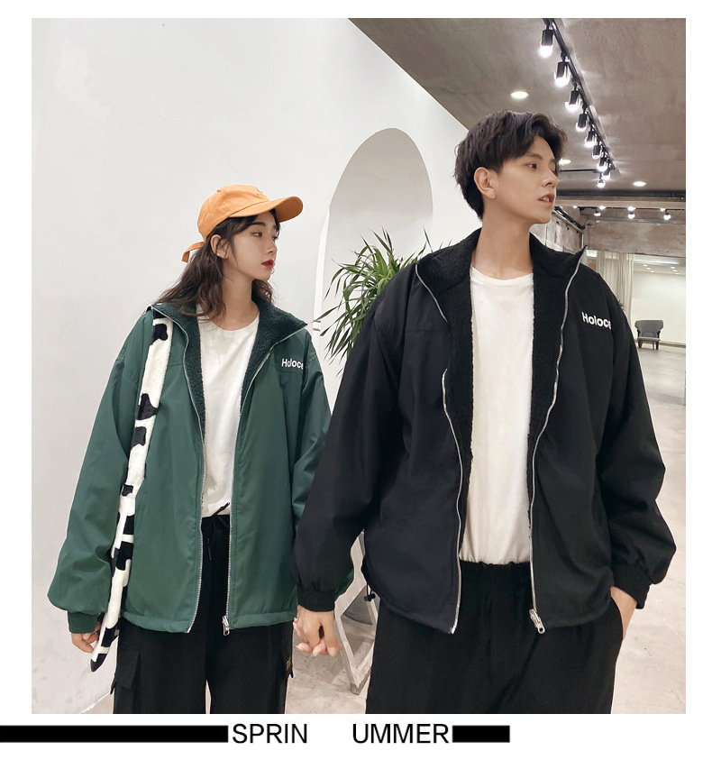 Wholesale Fleece Jacket Reversible Men Woman Coat Berber Fleece Jacket