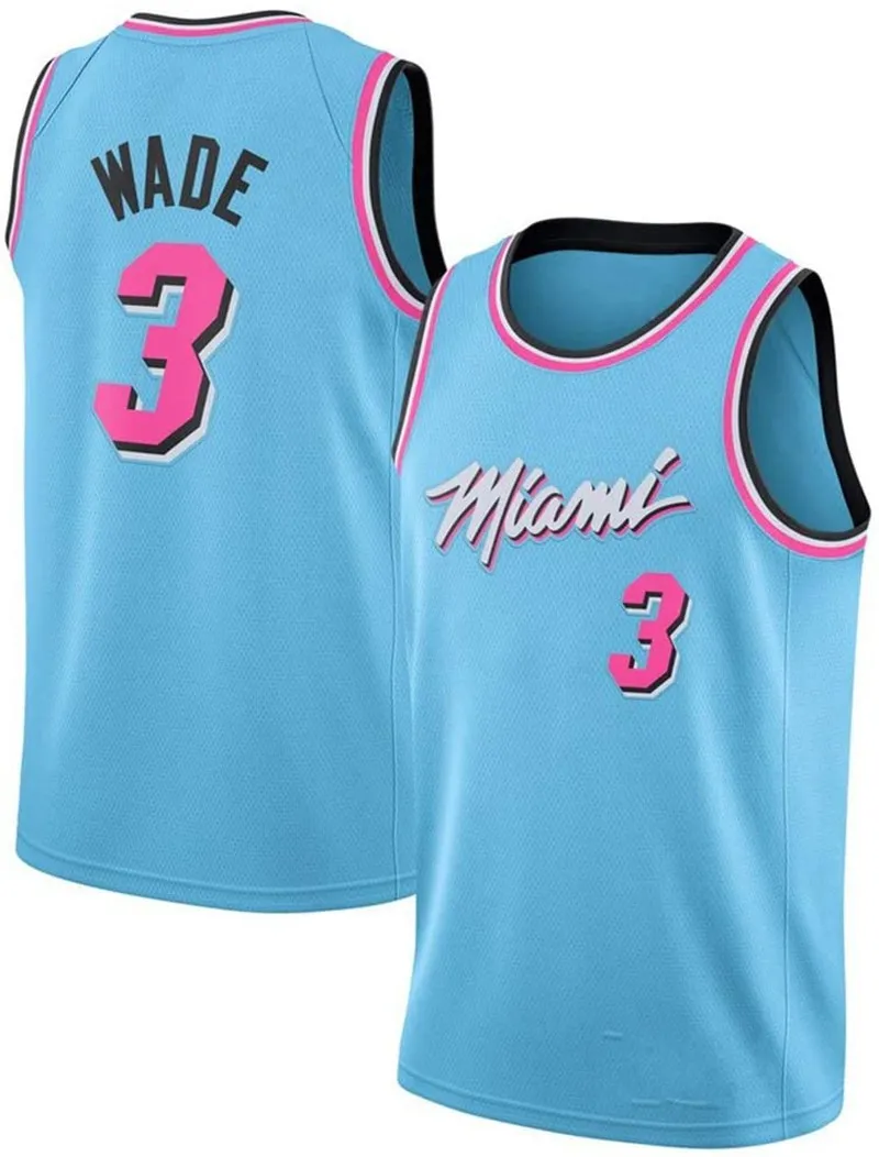 Wholesale Jersey Heat 14 Hiro #25 Nunn #22 Butler #3 Wade Basketball Jersey