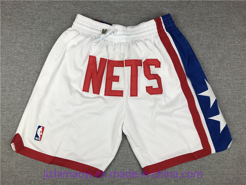 Wholesale Just Don Wizards Blazers Thunder Bucks Grizzlies Heat Clippers Pacers Pistons Nuggets Mavericks Cavaliers Supersonics Dodgers Yankee Basketball Shorts