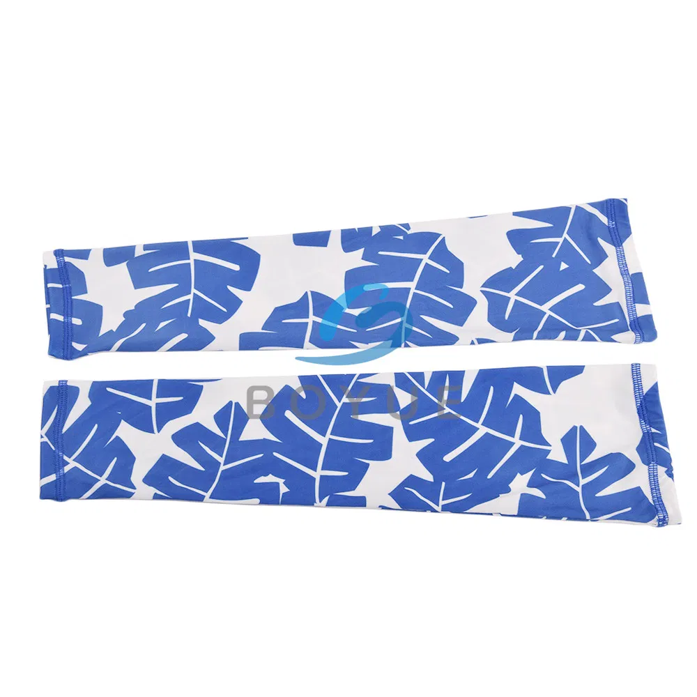 Wholesale Manufacturer OEM Hiking Bicycle Silk Print Custom Logo Printed Arm Sleeves and Neck Gaiter Set