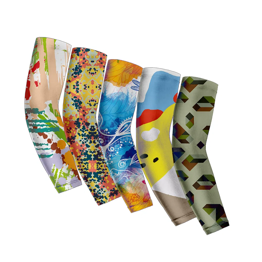 Wholesale Manufacturer Professional Cheap Custom Sublimation Printed Compression Cooling Camo Arm Sleeves Cover
