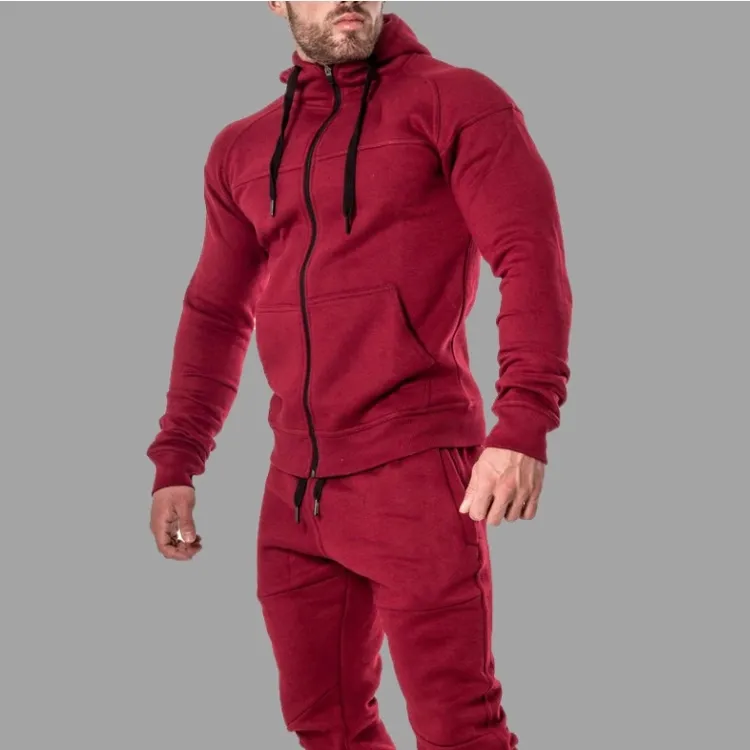 Wholesale Mens Sweat Suits 2 Pieces Hoodie Set Jogging Suit Tracksuits for Men (GST-Jogging-CV02 (5))