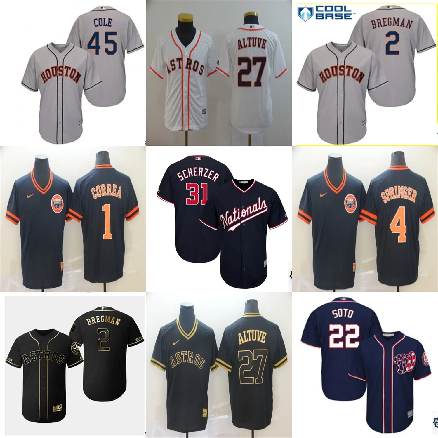 Wholesale Ml-Baseball Custom Jerseys Houston Astros Fans Elite City Clothes Sports Wear Apparel