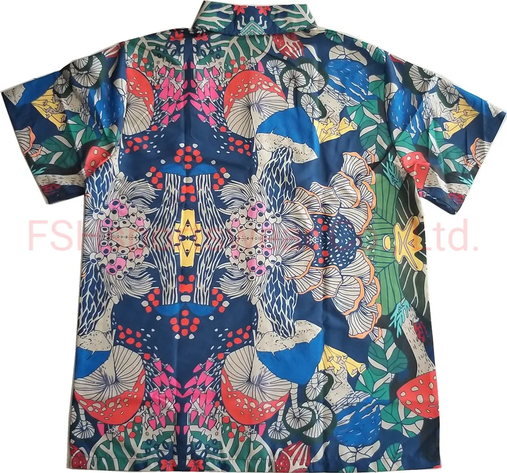 Wholesale Newest Private Label Casual Men′s Clothes Button Hawaiian Shirt