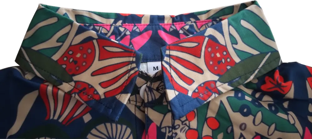 Wholesale Newest Private Label Casual Men′s Clothes Button Hawaiian Shirt