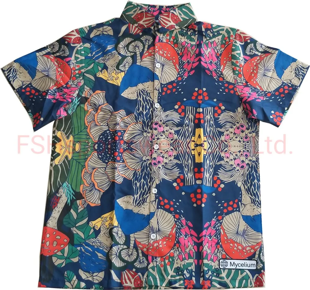 Wholesale Newest Private Label Casual Men′s Clothes Button Hawaiian Shirt