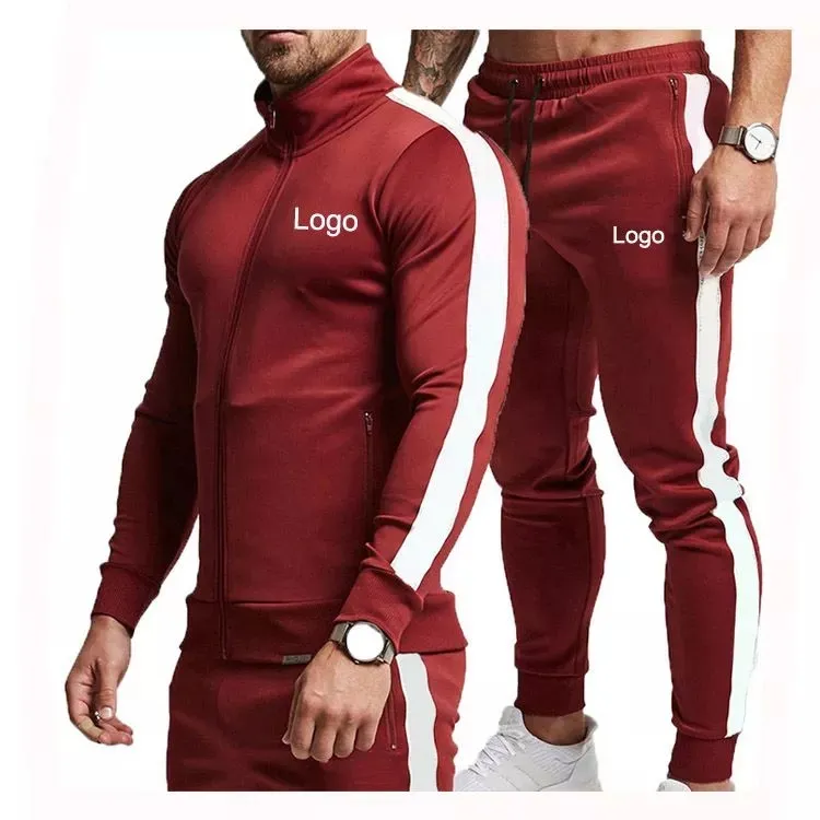 Wholesale Polyester and Cotton Blank Mens Sportswear Custom Fashion Jogging Suits for Man (GST-Jogging-CV03 (3))