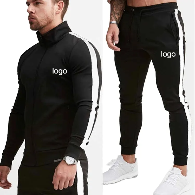 Wholesale Polyester and Cotton Blank Mens Sportswear Custom Fashion Jogging Suits for Man (GST-Jogging-CV03 (3))