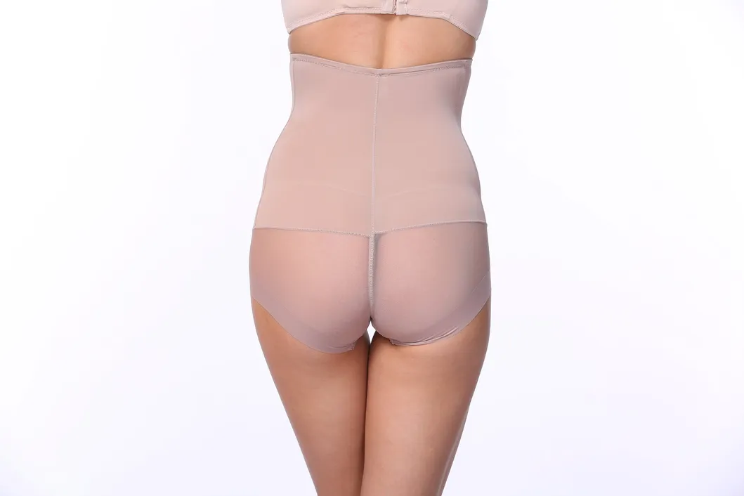 Wholesale Sexy Woman Stylish Cotton Briefs Breathable Underwear Control Butt Lifter High Waist Panties for Ladies Transparent