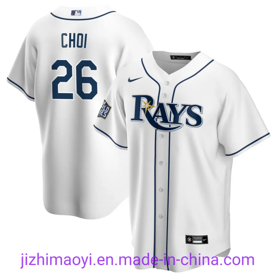 Wholesale Tampa Bay Rays Nik-E 2020 World Series Bound Custom Blake Snell Kevin Kiermaier Charlie Morton Austin Meadows Baseball Jersey