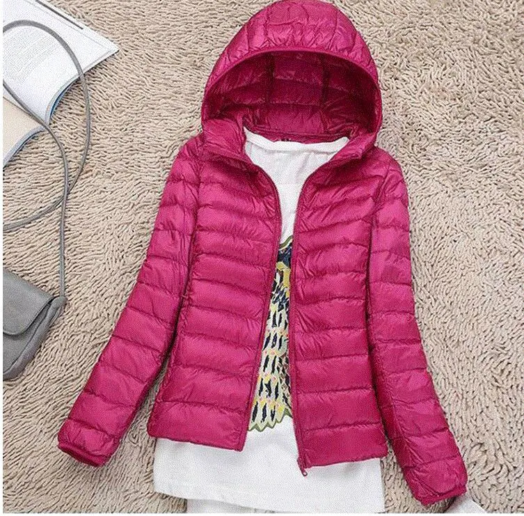 Winter Women Ultralight Thin Down Jacket