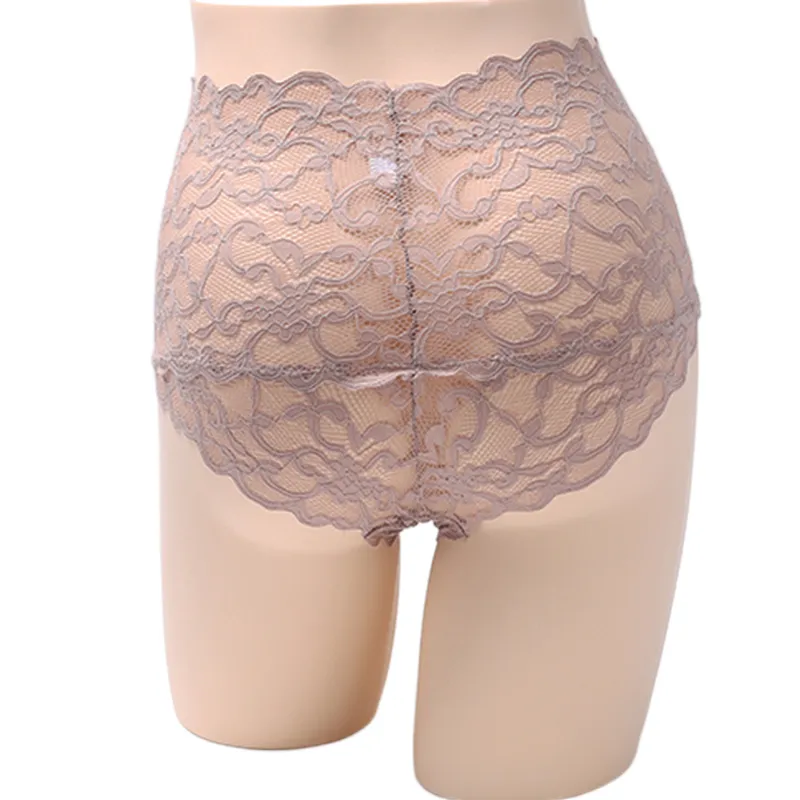 Women′s Panties Sexy Lace Panties Lingerie High Waist Plus Size Women Sexy Transparent Underpants Briefs Panty Underwear