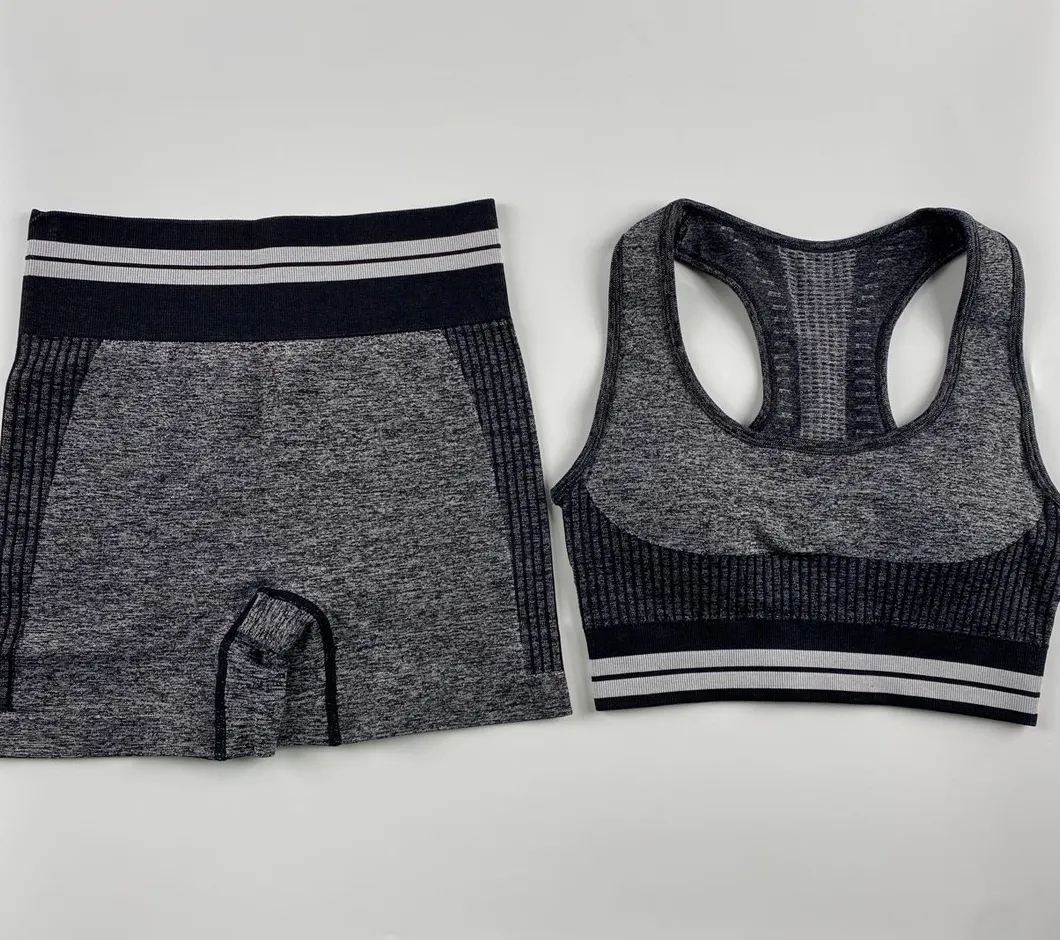 Women Sleeveless Sports Wear Comfortable Gym Wear Seamless Yoga Wear Set