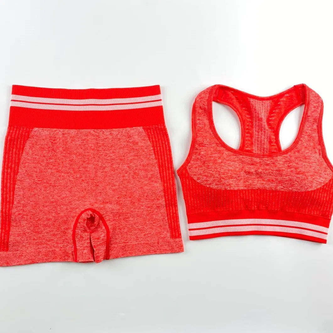 Women Sleeveless Sports Wear Comfortable Gym Wear Seamless Yoga Wear Set