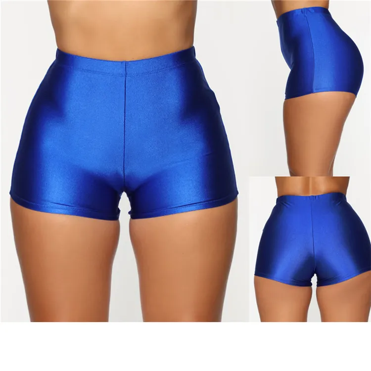 Women Solid Casual Comfortable Leggings Fitness Bike Soft Skinny Slim Stretchy Cotton Spandex Workout Short