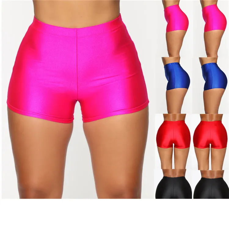 Women Solid Casual Comfortable Leggings Fitness Bike Soft Skinny Slim Stretchy Cotton Spandex Workout Short