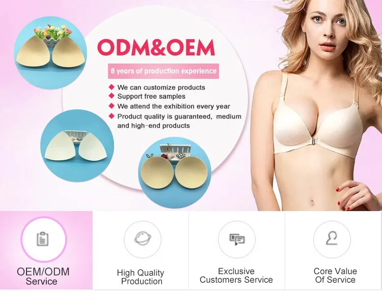 Women Sponge Padding Inserts Sexy Lingerie Bra Breast Pads Removable Sexy Lingerie Bras